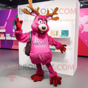 Magenta Rendier mascotte...