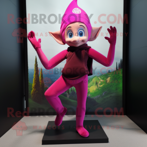 Magenta Elf mascotte...