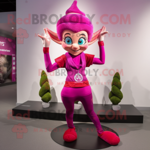 Magenta Elf mascotte...