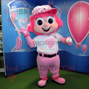 Pink Cupid maskot kostume...