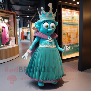 Teal Queen Maskottchen...