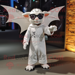 White Bat mascotte kostuum...