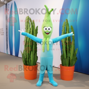 Cyan Asparagus mascotte...