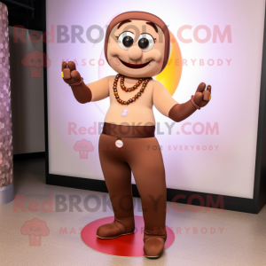 Brun armbånd maskot kostume...
