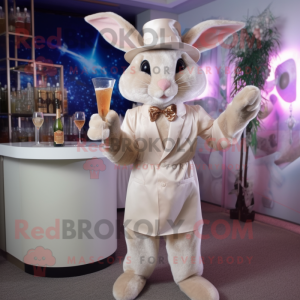 Beige Wild Rabbit mascotte...