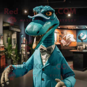 Teal Velociraptor mascotte...