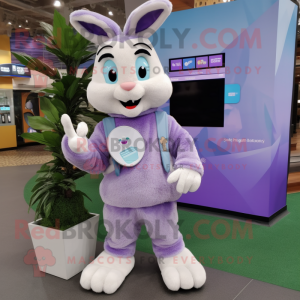 Lavendel kanin maskot...