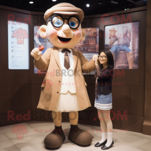 Tan Magician maskot drakt...