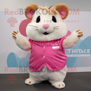 Rosa Hamster Maskottchen...