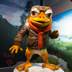 Rust Frog maskot kostume...