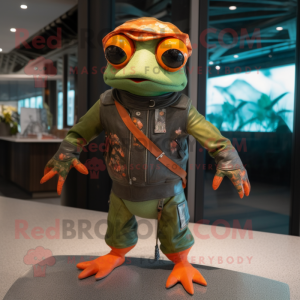 Postava maskota Rust Frog...