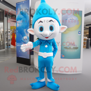 Sky Blue Elf mascotte...