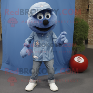 Blue Meatballs maskot drakt...