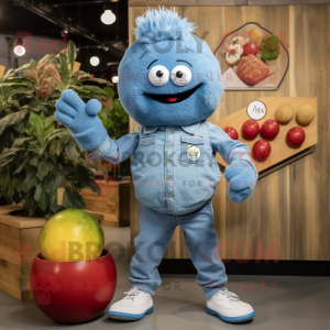 Blue Meatballs maskot drakt...