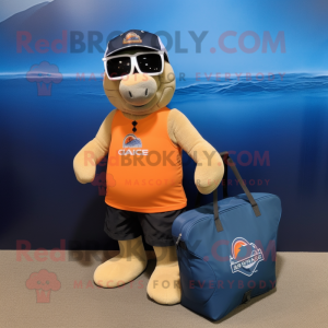 Orange Navy Seal mascotte...