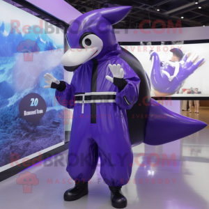 Purple Killer Whale maskot...