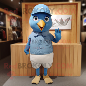 Blue Dove maskot kostume...