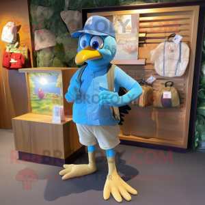 Blue Dove maskot kostume...