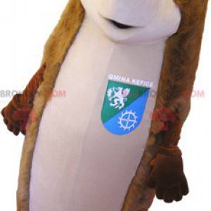 Mascotte de hérisson marron et beige géant - Redbrokoly.com