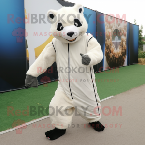 White Badger mascotte...