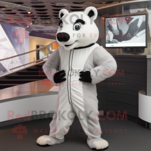 White Badger mascotte...