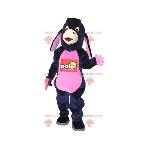Mascotte d'âne noir et rose rigolo - Redbrokoly.com