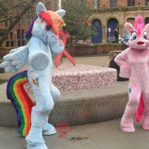 2 mascotte pony unicorno colorato - Redbrokoly.com