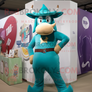 Costume de mascotte Teal...