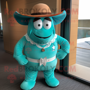 Costume de mascotte Teal...