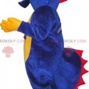 Mascotte de dinosaure violet. Dinosaure géant - Redbrokoly.com