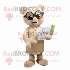 Tan Champagne maskot...