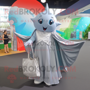 Silver Manta Ray mascotte...