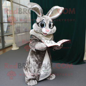 Silver Wild Rabbit maskot...