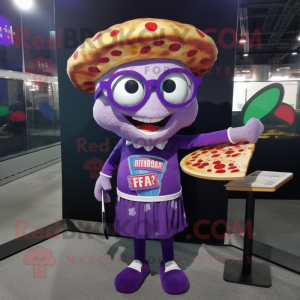 Lilla Pizza maskot drakt...