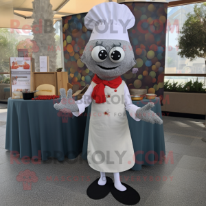 Grijze Paella mascotte...