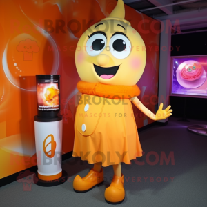 Orange doftljus maskot...