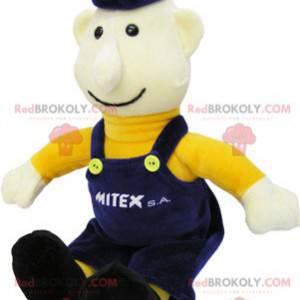 Plush doll boy in overalls - Redbrokoly.com