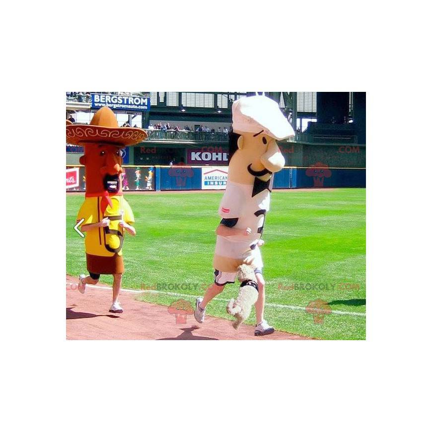 2 mascots a chef and a Mexican - Redbrokoly.com