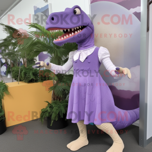 Lavendel T Rex maskot...