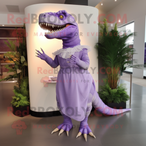 Lavender T Rex mascotte...