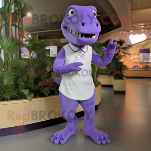 Lavender T Rex mascotte...