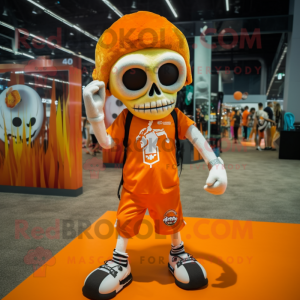 Orange Skull mascotte...