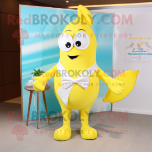 Citrongul TV maskot kostym...