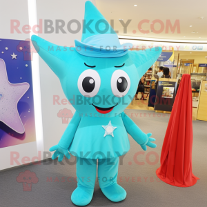 Cyan Starfish mascotte...