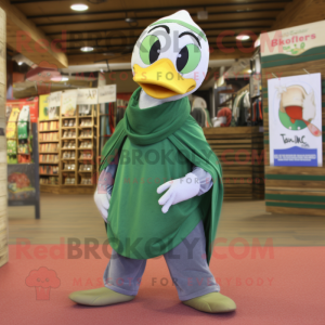 Olive Swan maskot kostume...