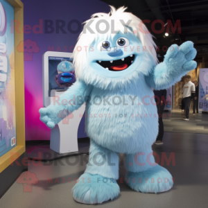 Sky Blue Yeti mascotte...