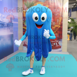 Blue Jellyfish maskot...