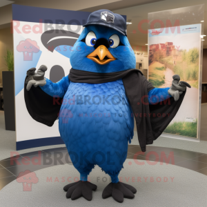 Black Blue Jay maskot...