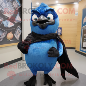 Black Blue Jay maskot...