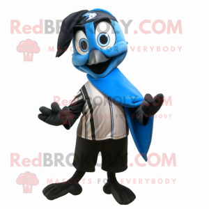 Black Blue Jay maskot...